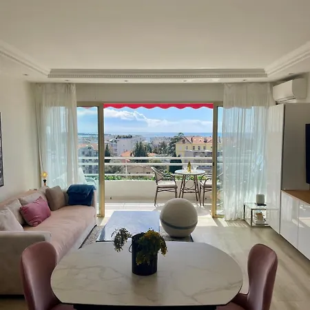 Luxueux 45m2 Vue Panoramique Terrasse Sud Montfleury Proche Banane Apartment Cannes