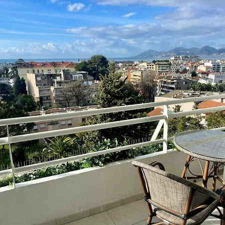 Luxueux 45m2 Vue Panoramique Terrasse Sud Montfleury Proche Banane Cannes